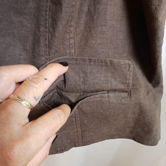 #478 Women's Brown Lane Bryant Button Down Vest Size 28 - Picture 6 of 16